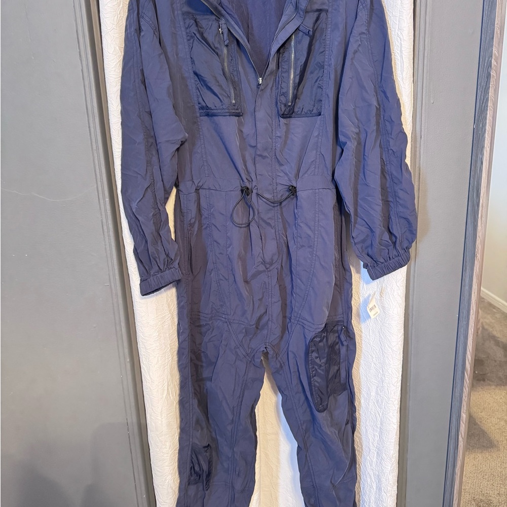 Blue Jumpsuit with Pockets